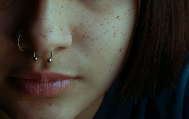 owen vangionis woman with a piercing